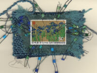 Blue & Green Irises by Ogata (Japan) Card