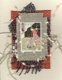 Two Geishas with Black Lacquer Furniture (Sharjah) Card
