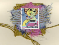Girl Holding a Bird by Bjorn Wiinblad Card (Denmark)