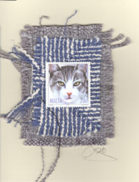 HM-Lavender Cat with Yellow Eyes (Malta) Card