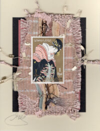 Geisha with Black Hat & Pink (Sharjah) Card