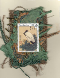 Crane with Marsh Grasses by Hiroshige (The Gambia) Card