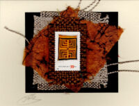 Carmel & Brown Abstract Gee's Bends Quilt (U.S.) Card