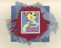 Girl Holding a Bird by Bjorn Wiinblad Card (Denmark)