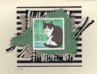 Tuxedo Cat (Laos) Card
