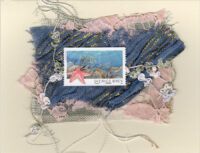 Pink Starfish and Beach (Sweden) Card