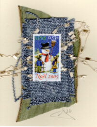 Festive Snowman "NOEL" (St. Pierre) Holiday Card