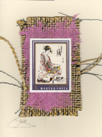 Purple Geisha Reading Scroll by Eishi (Hungary) Card
